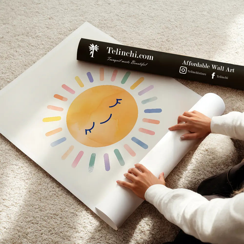 Radiant Rainbow Sun