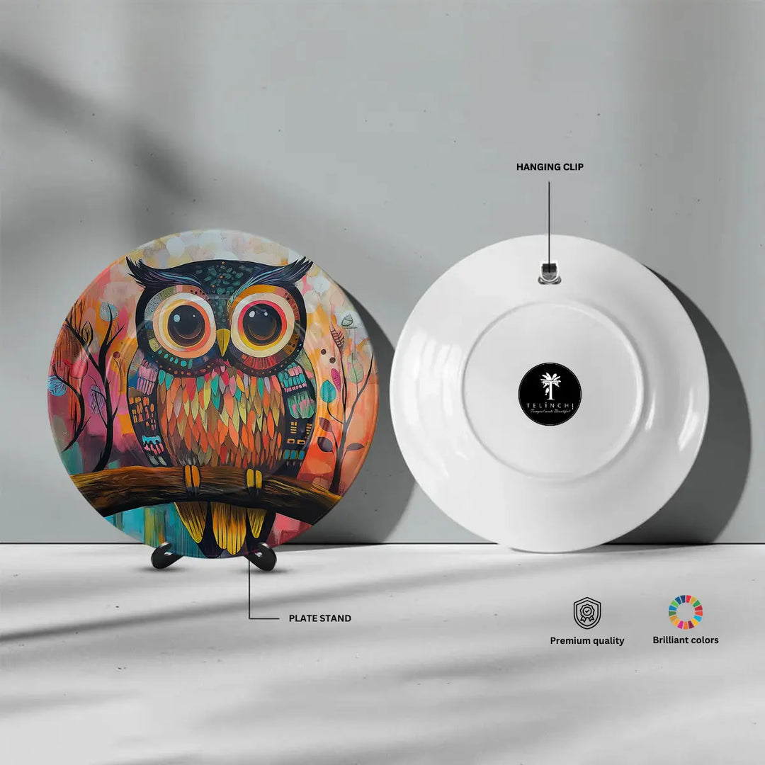 Whimsical Owl Gaze