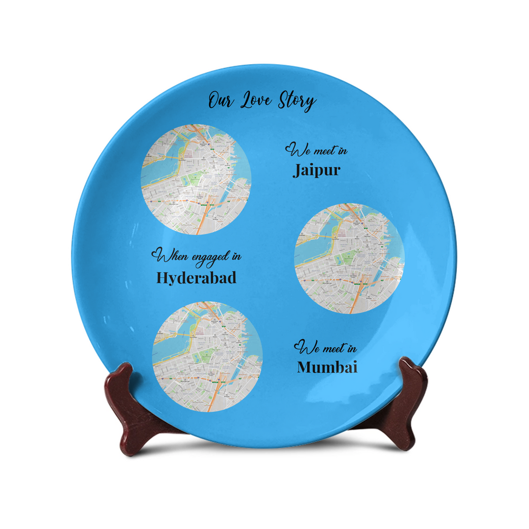 Love Story Personalized Street Map - Telinchi