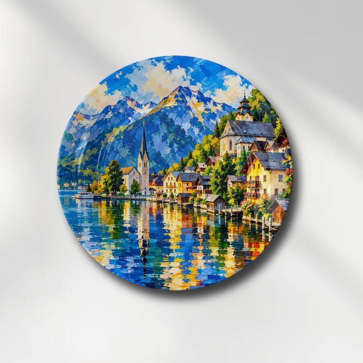Alpine Lakeside Village Landscape
