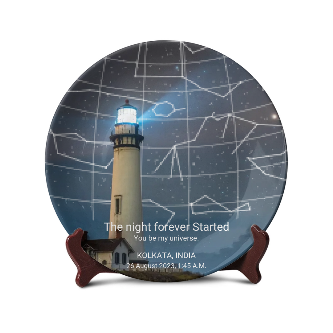 Lighthouse Night Memory Star Map - Telinchi