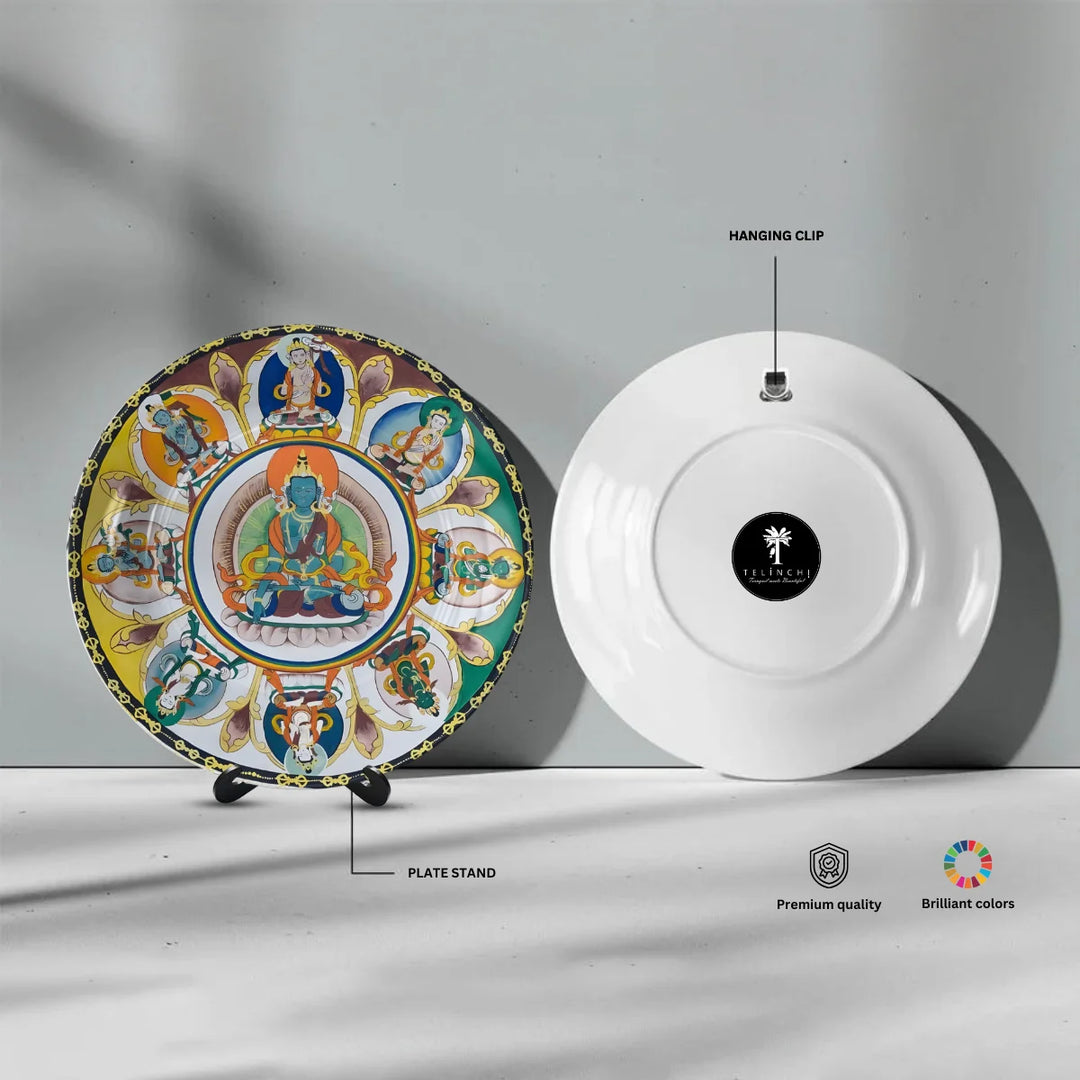 Tibetan Sacred Deity Wheel Plate
