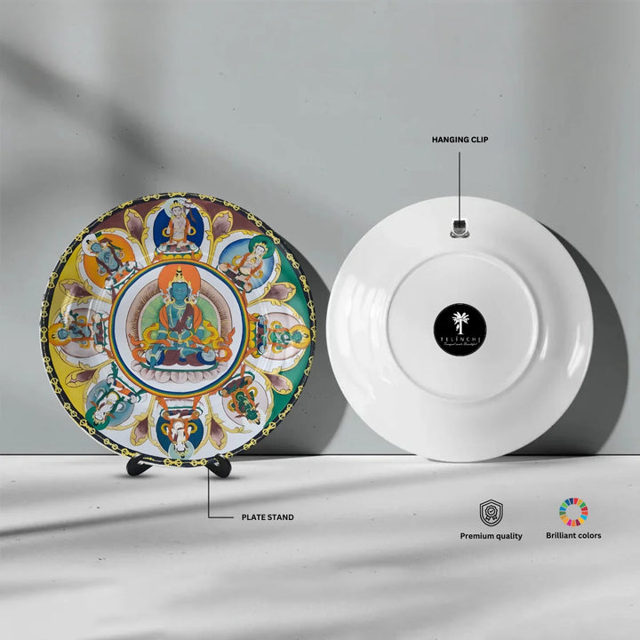 Tibetan Sacred Deity Wheel Plate