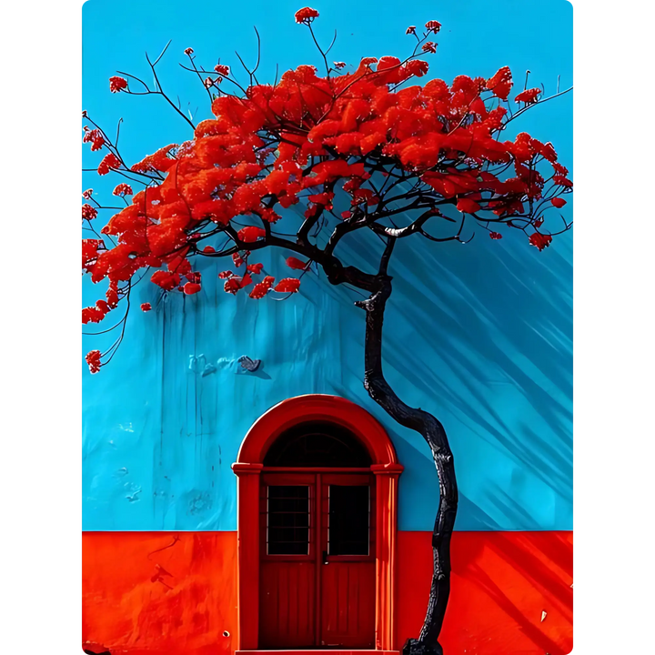 Red Bloom Doorway