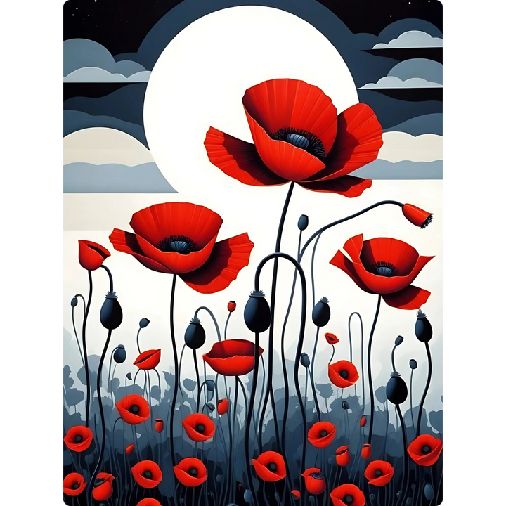 Moonlit Poppies