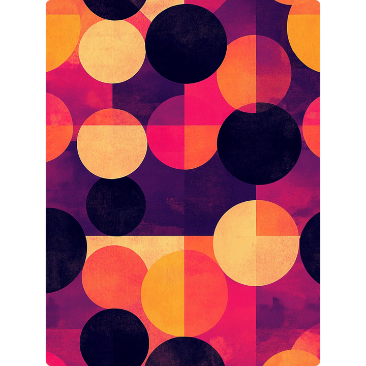 Retro Sunset Circles