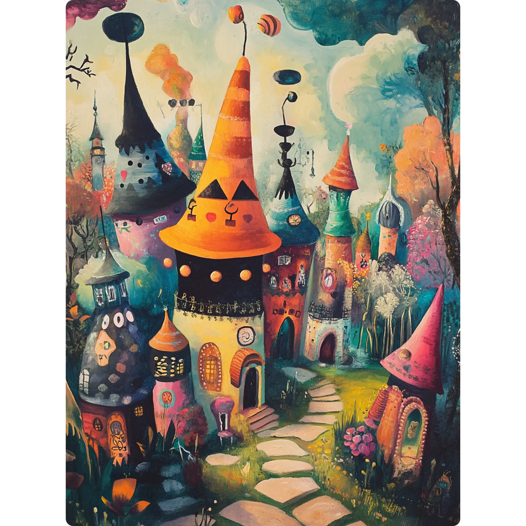 enchanted -Village- Stroll- carpets
