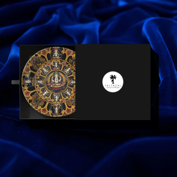 Tibetan Deity Circle Art Plate