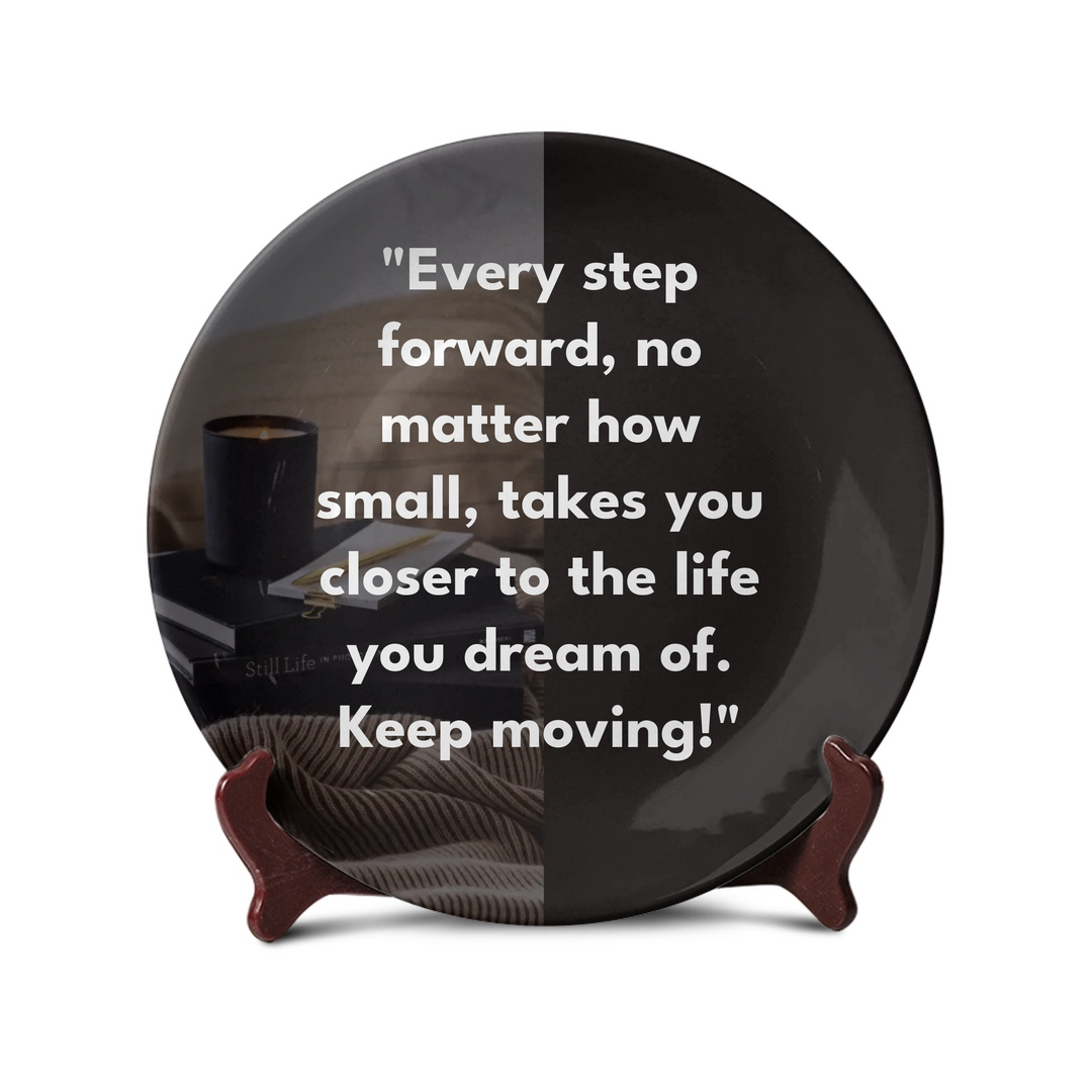 Keep Moving Motivational Quote - Telinchi