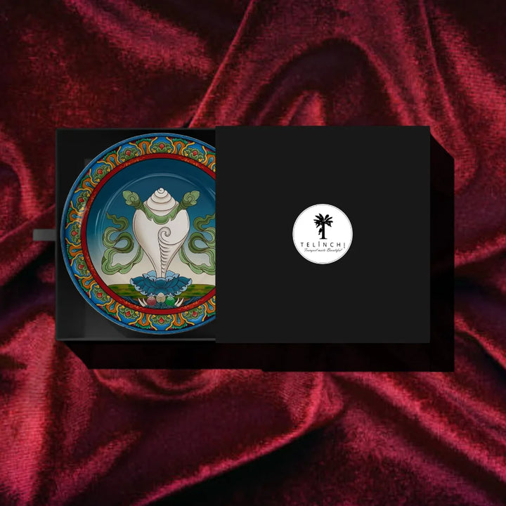 Tibetan Sacred Conch Art Plate