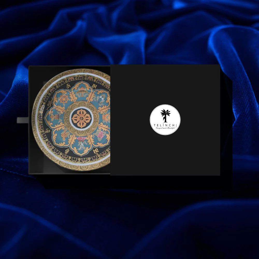 Tibetan Eight Symbols Art Plate