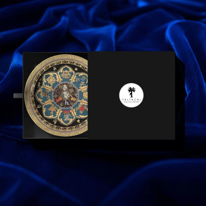 Tibetan Auspicious Mandala Art Plate