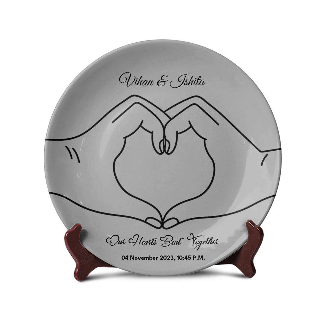 Heart Hands Personalized Line Art - Telinchi