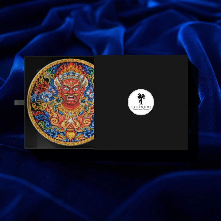 Tibetan Wrathful Deity Art Plate