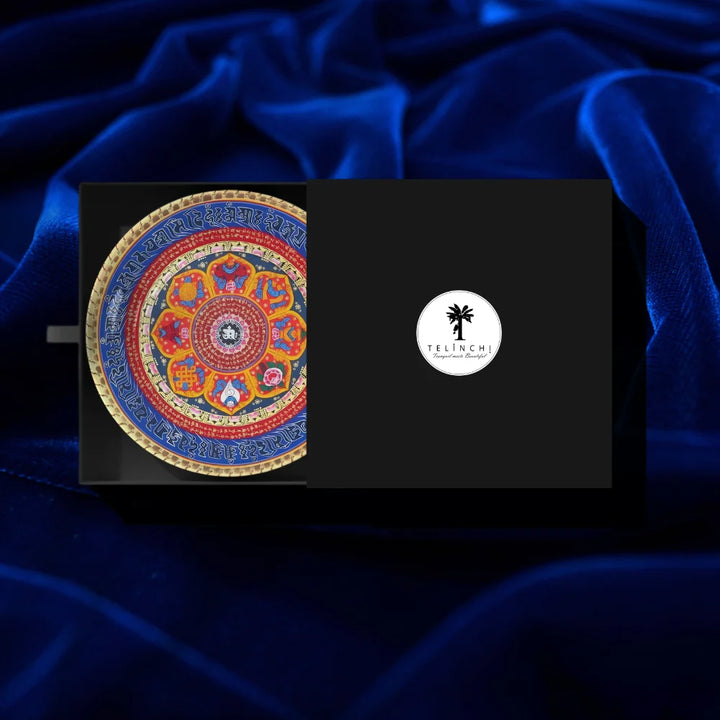 Tibetan Sacred Mantra Art Plate