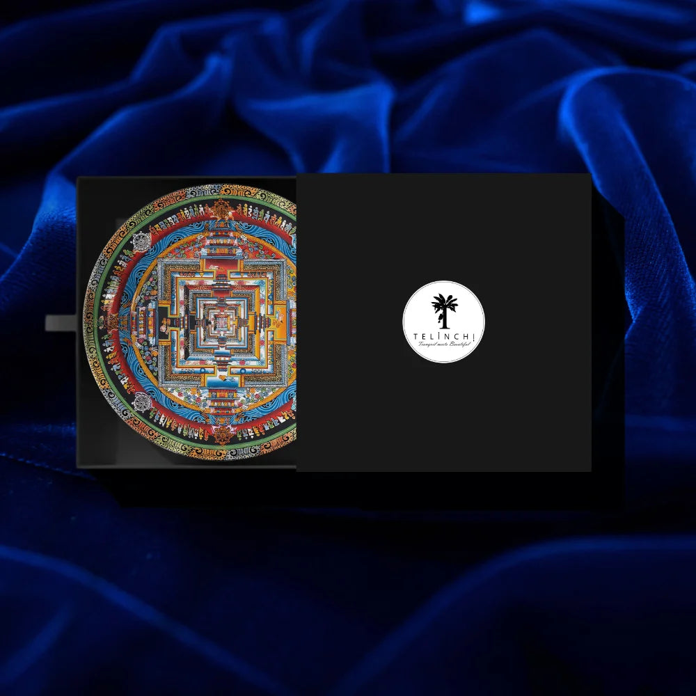 Tibetan Cosmic Mandala Art Plate
