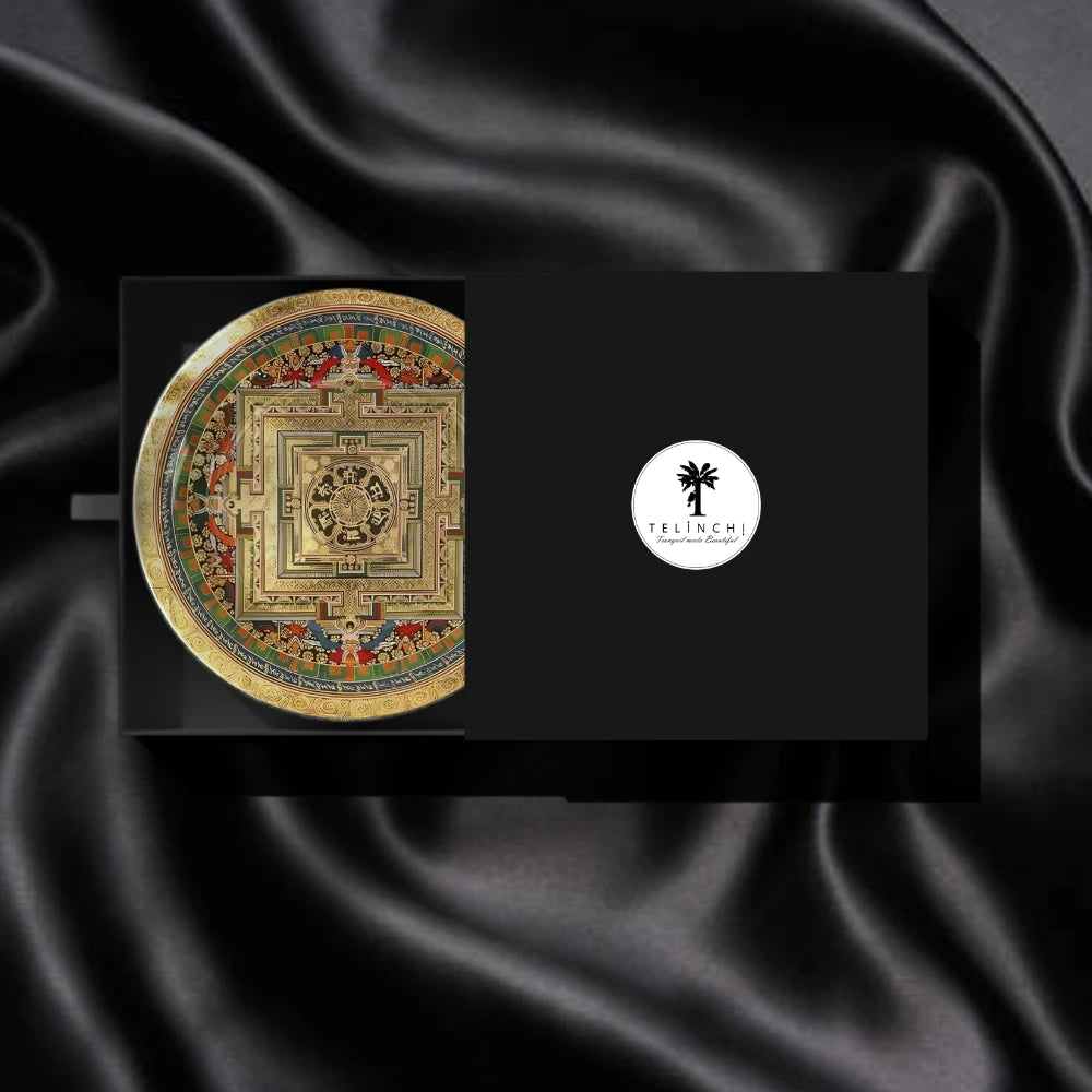 Tibetan Mandala Art Plate