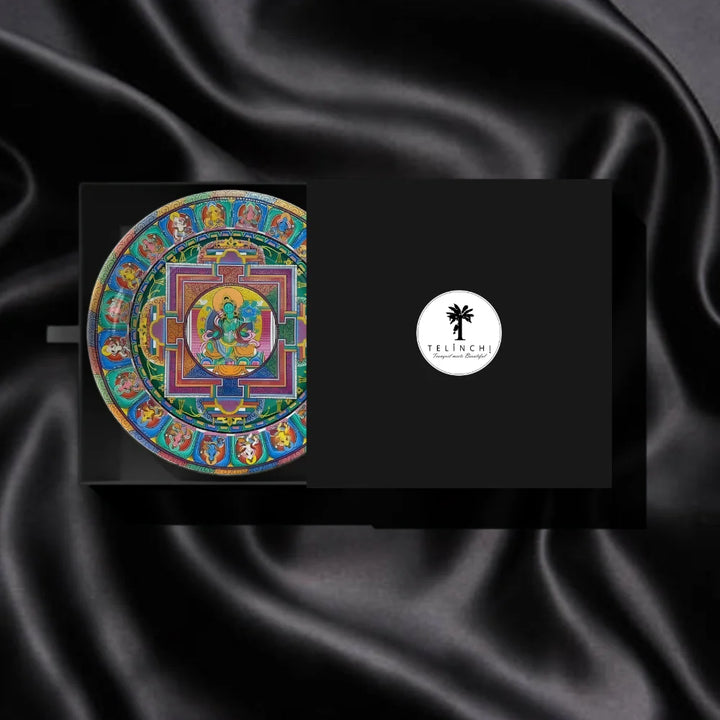 Tibetan Green Tara Mandala Plate