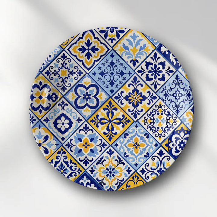 Telinchi Blue Pottery Floral Mosaic