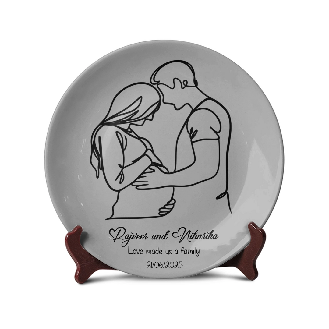 Couple Personalized Line Art - Telinchi