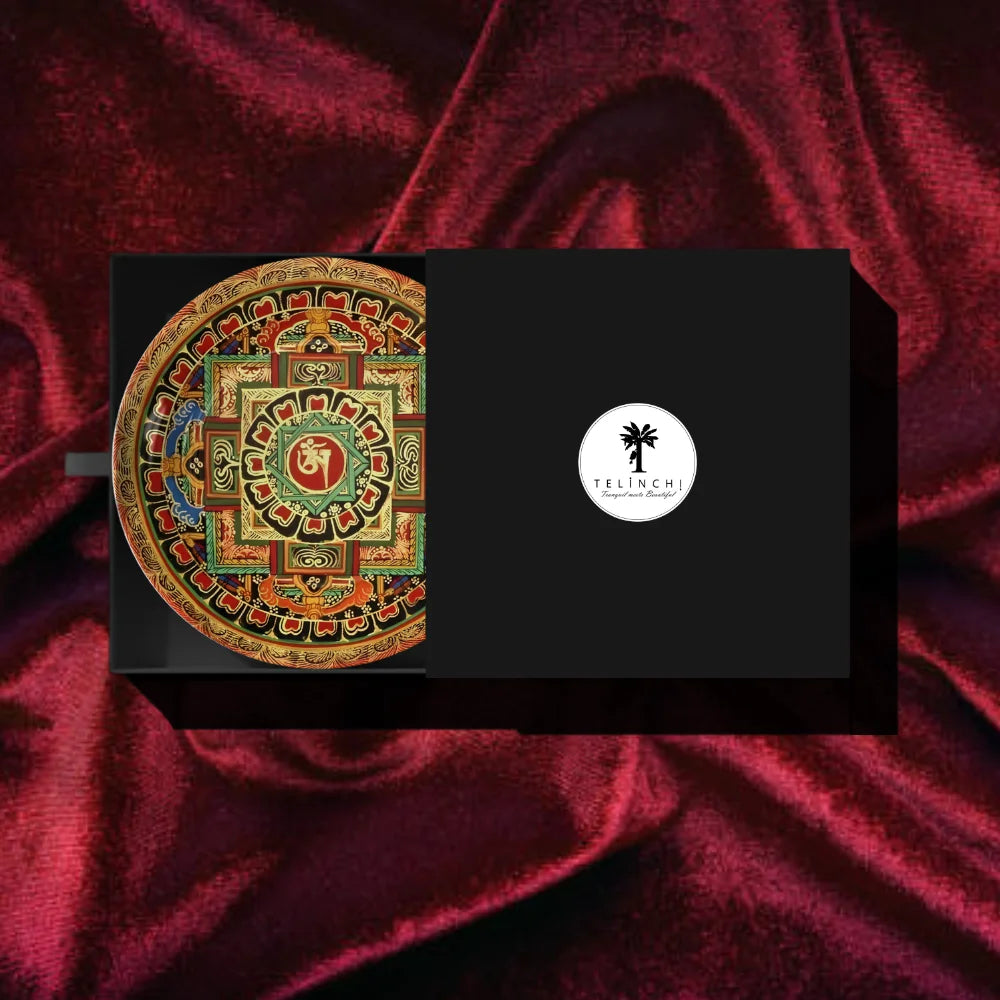 Tibetan Om Sacred Mandala Plate