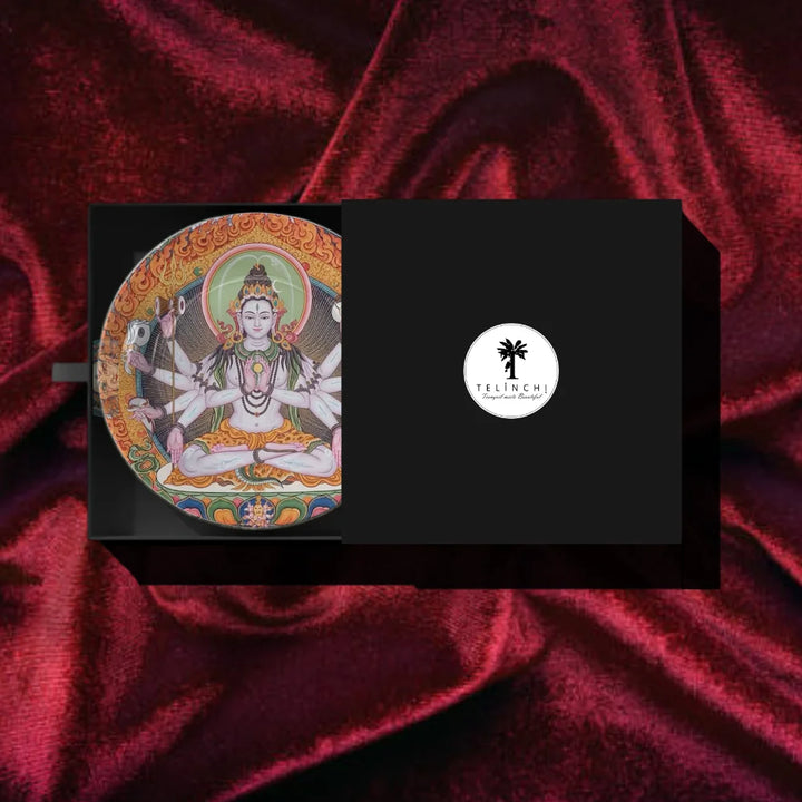 Tibetan Multi-Arm Deity Art Plate