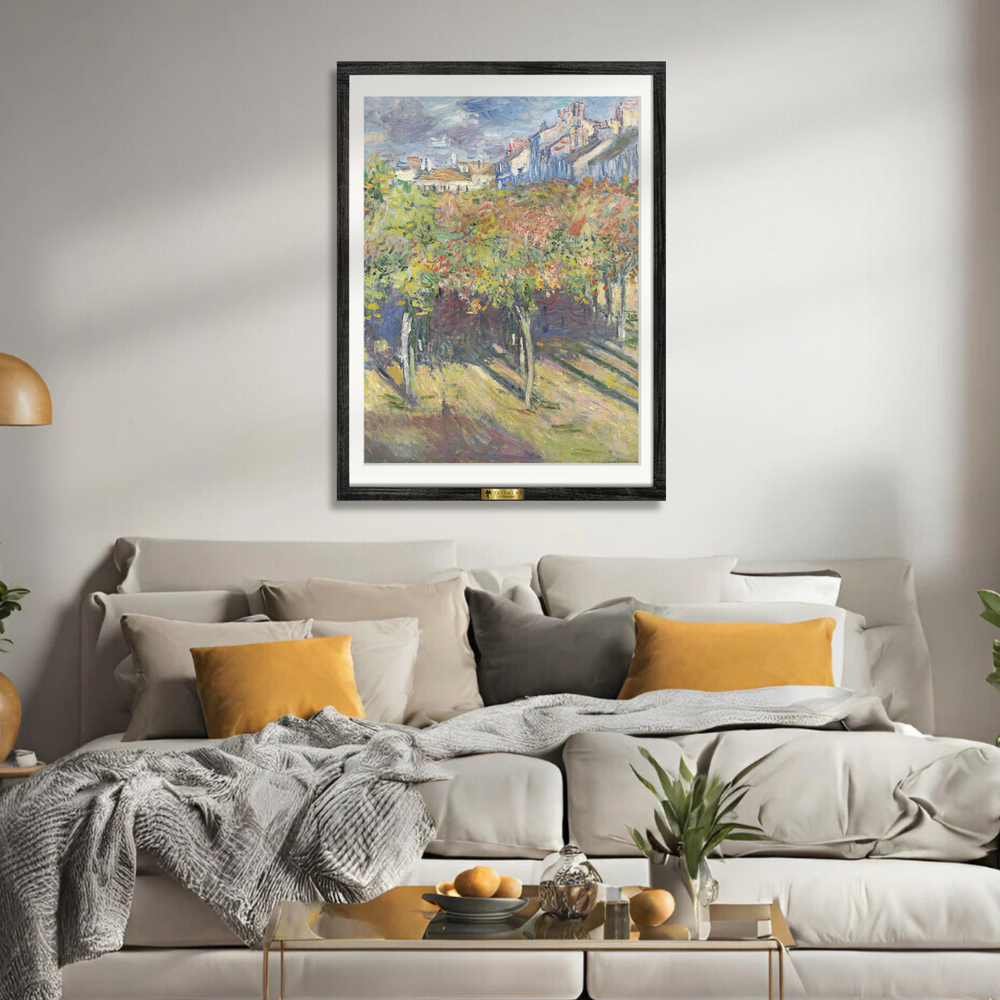 The Lindens of Poissy by, Claude Monet Popular Painting