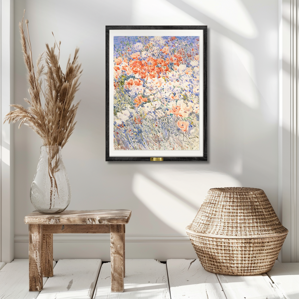 Poppies in a Field by, Claude Monet Painting