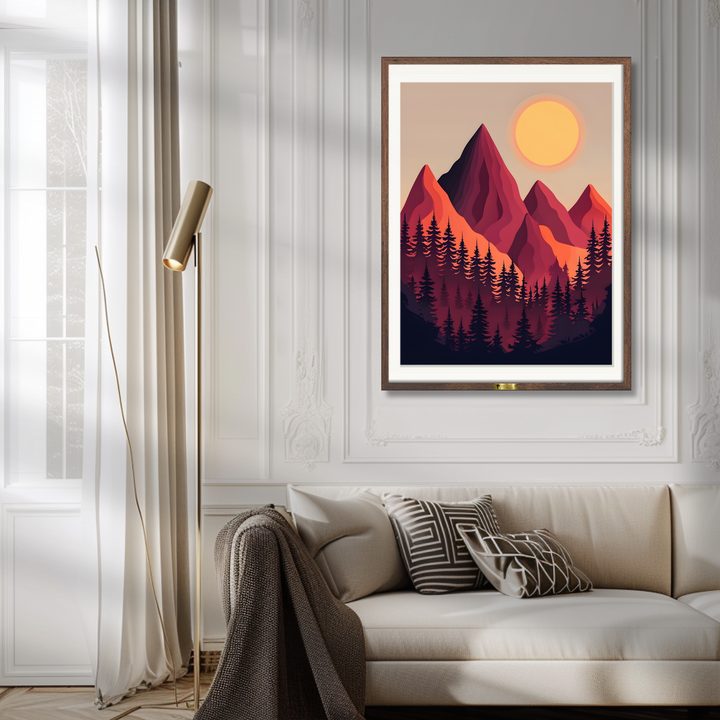 Sunrise Over Peaks