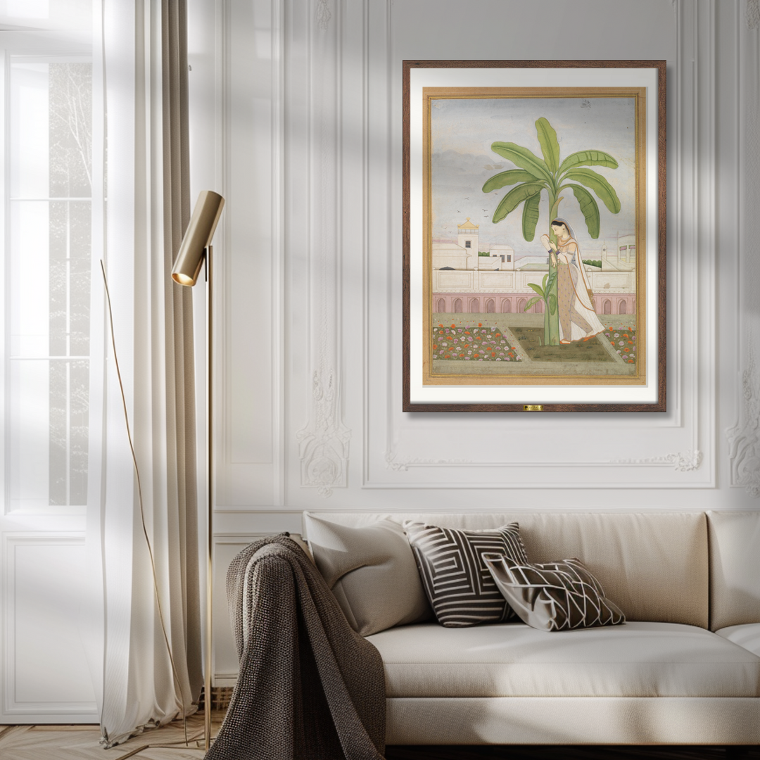 Lady by a Banana Tree