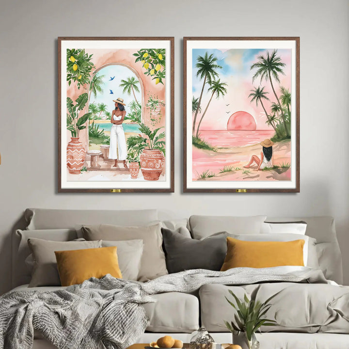 Lady Power Wall Art Set of 2