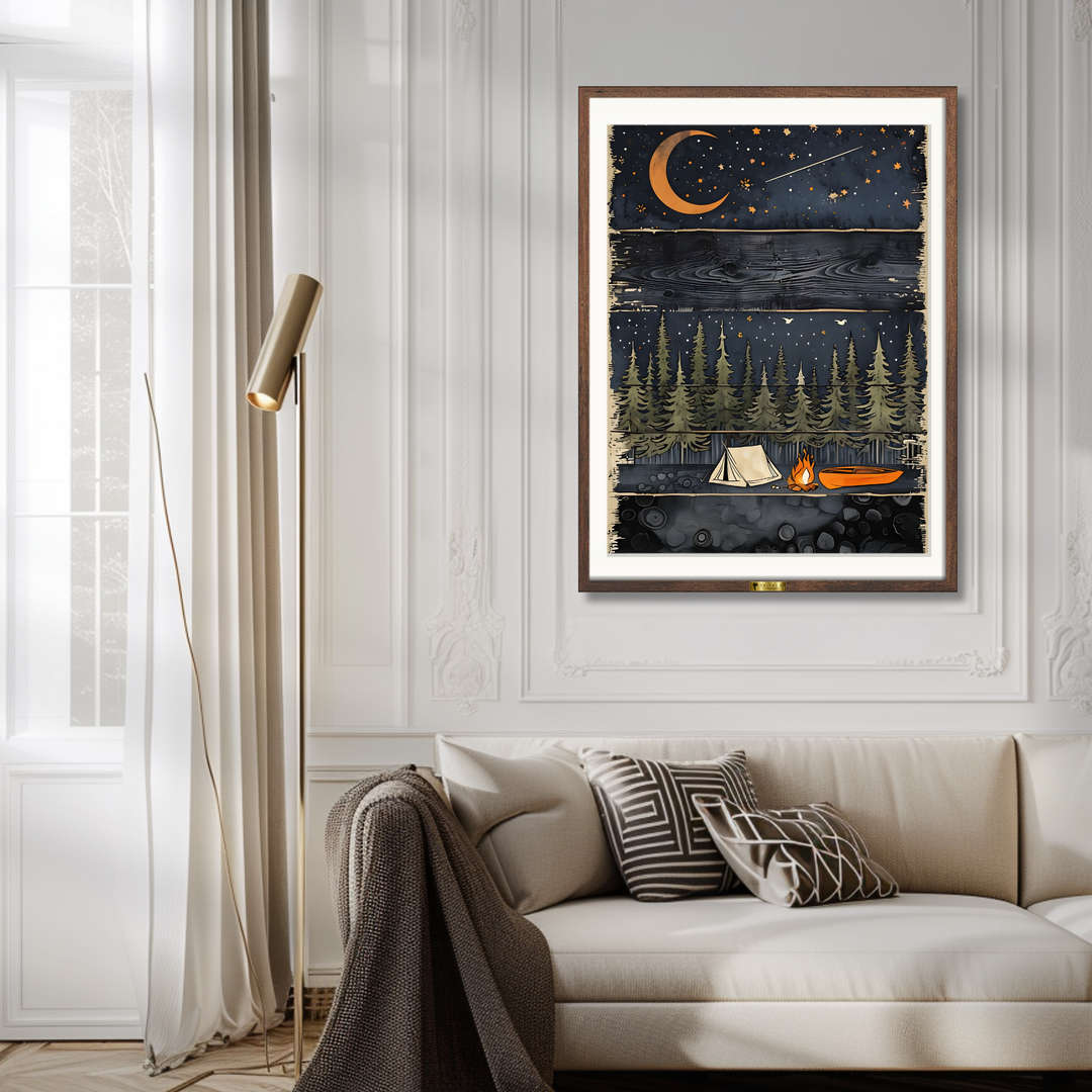Starry Forest Night