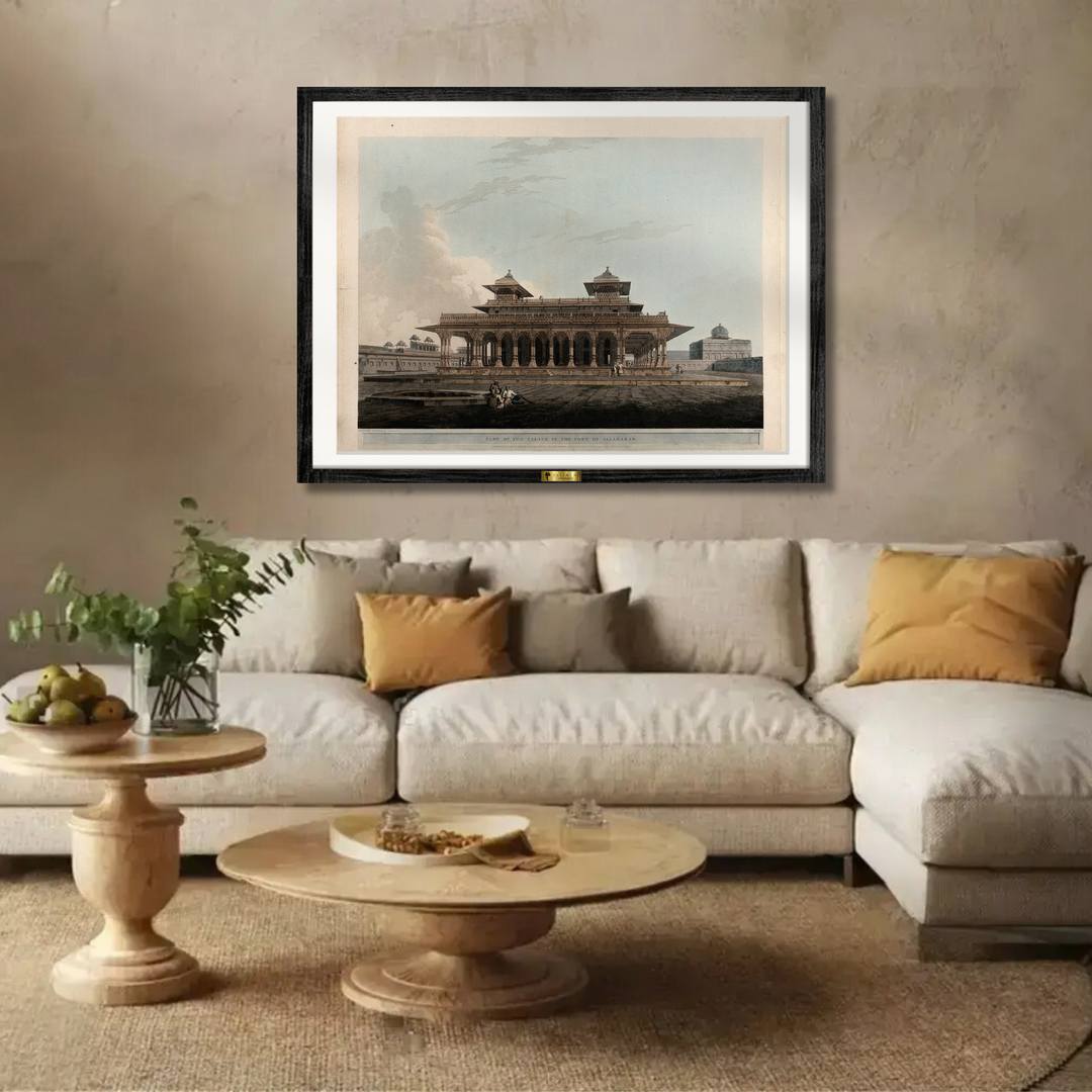Part of the Palace in the Fort of Allahabad by Thomas Daniell