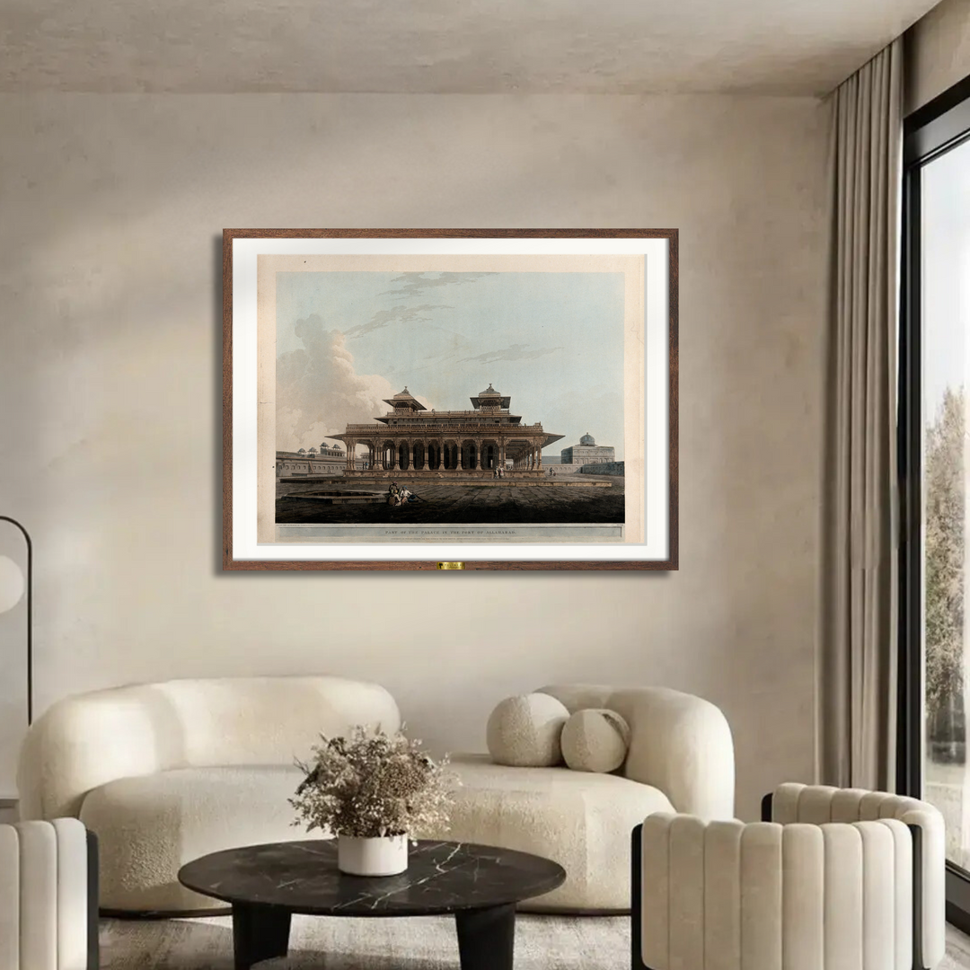 Part of the Palace in the Fort of Allahabad by Thomas Daniell
