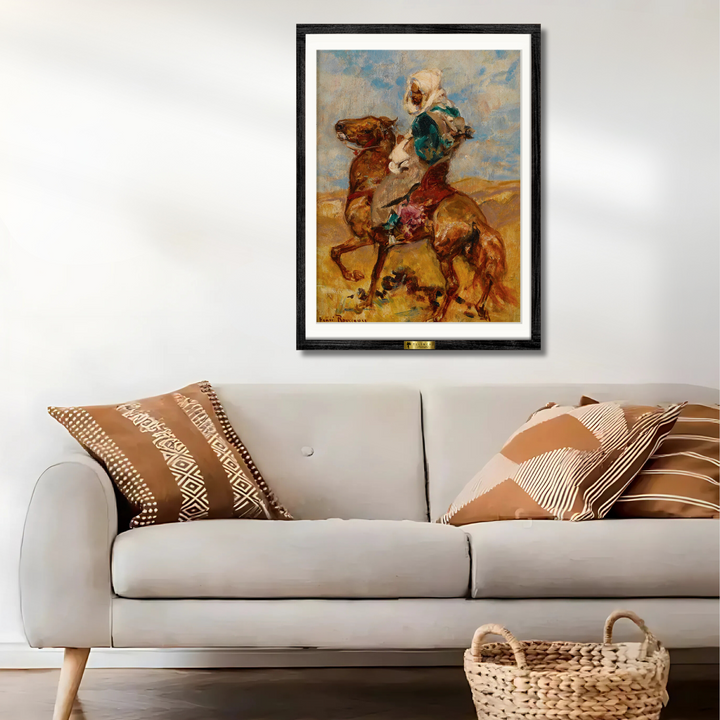 North African on Horseback by Henri Rousseau