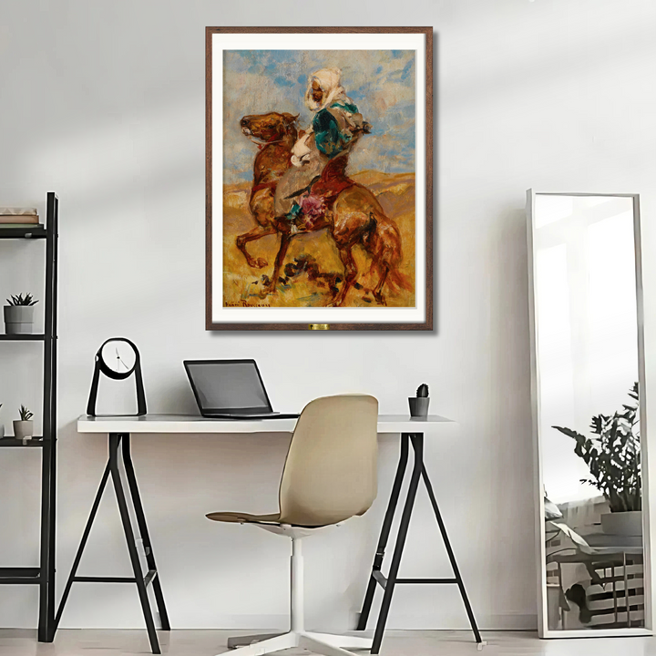 North African on Horseback by Henri Rousseau