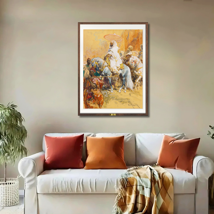 Moroccan Horsemen by Henri Rousseau