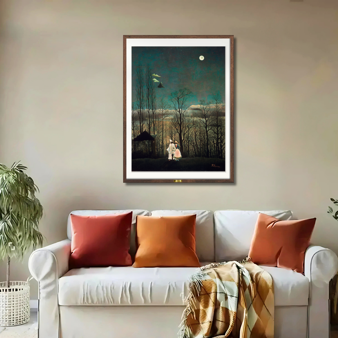 The Walk in Moonlight by Henri Rousseau