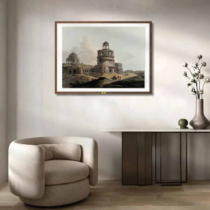 Ruins of a Firoz Shah Kotla, Delhi by William Daniell