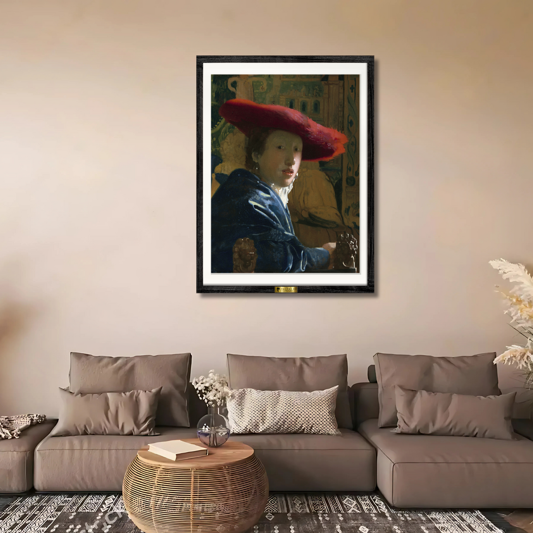 Girl with the Red Hat by Johannes Vermeer