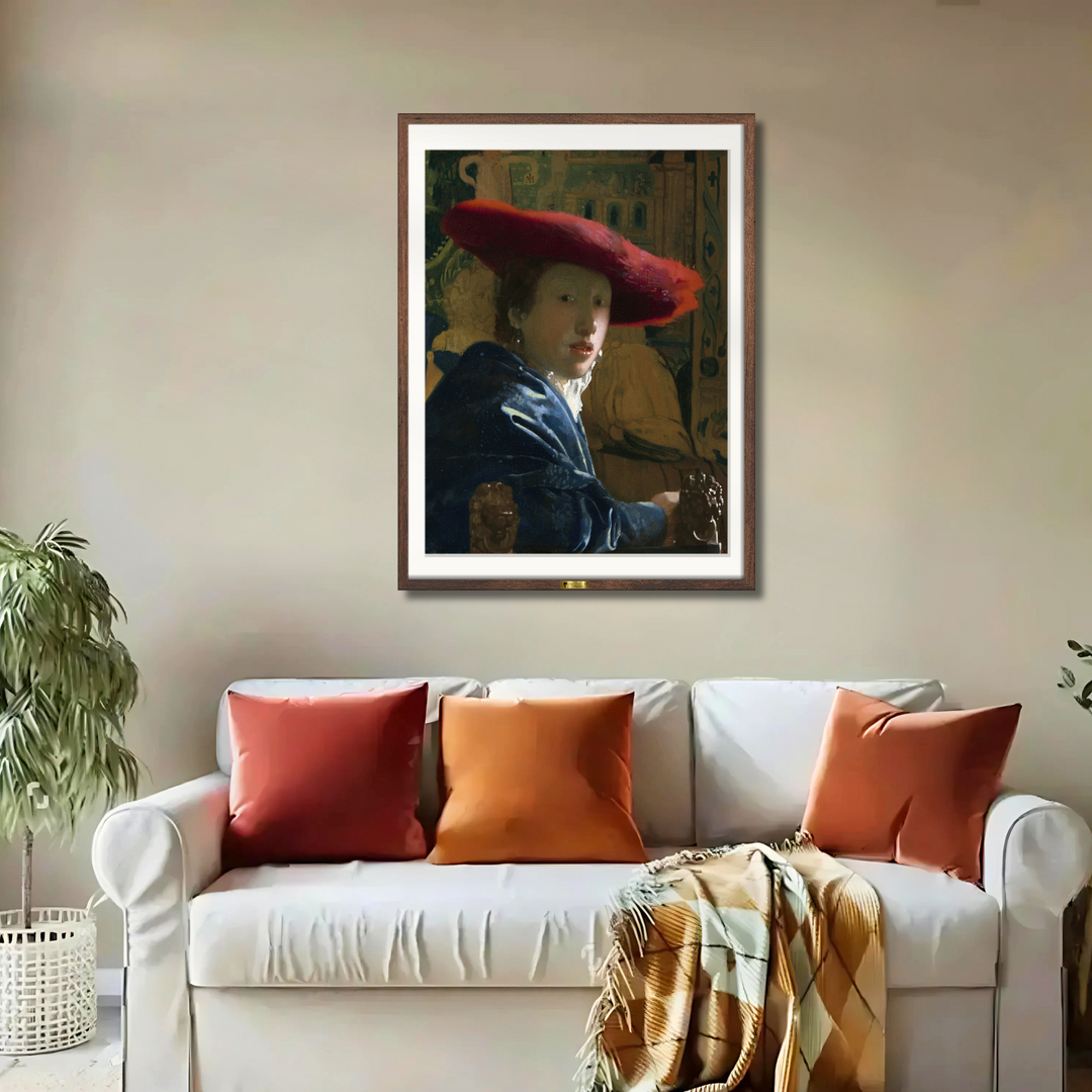 Girl with the Red Hat by Johannes Vermeer