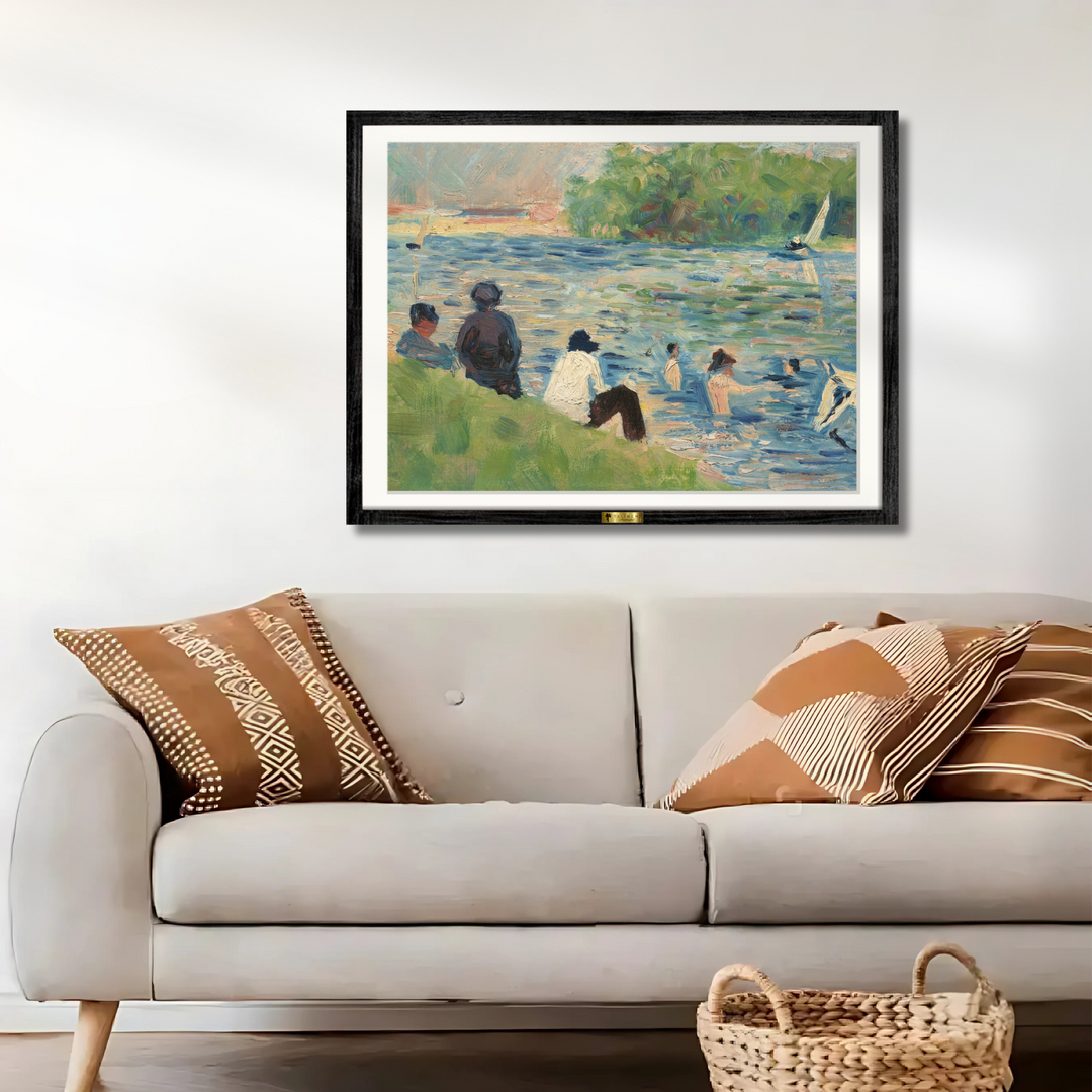 Bathers at Asnières by Georges Seurat