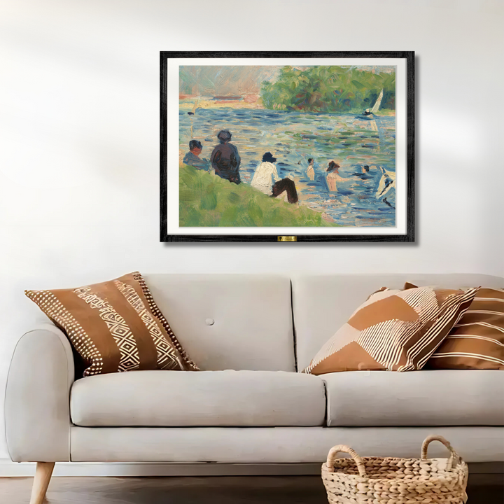 Bathers at Asnières by Georges Seurat