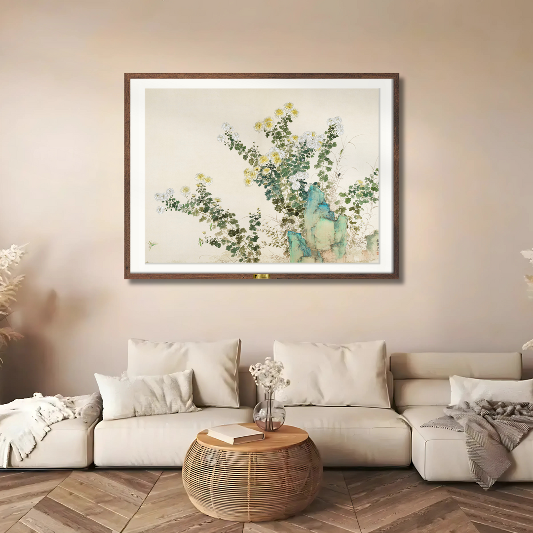 Chrysanthemums by Yamamoto Baiitsu