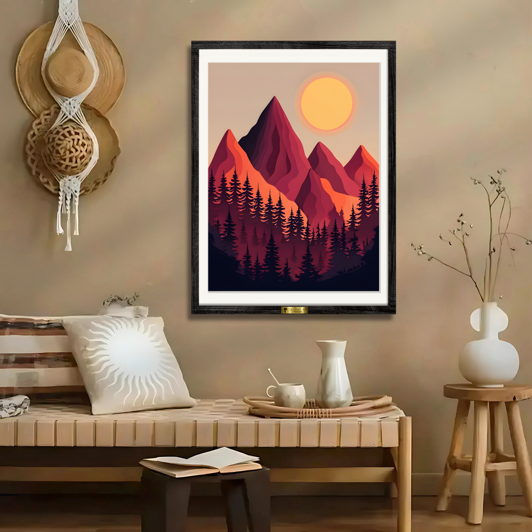 Sunrise Over Peaks