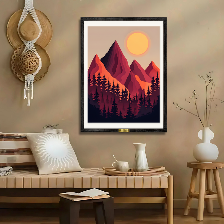 Sunrise Over Peaks