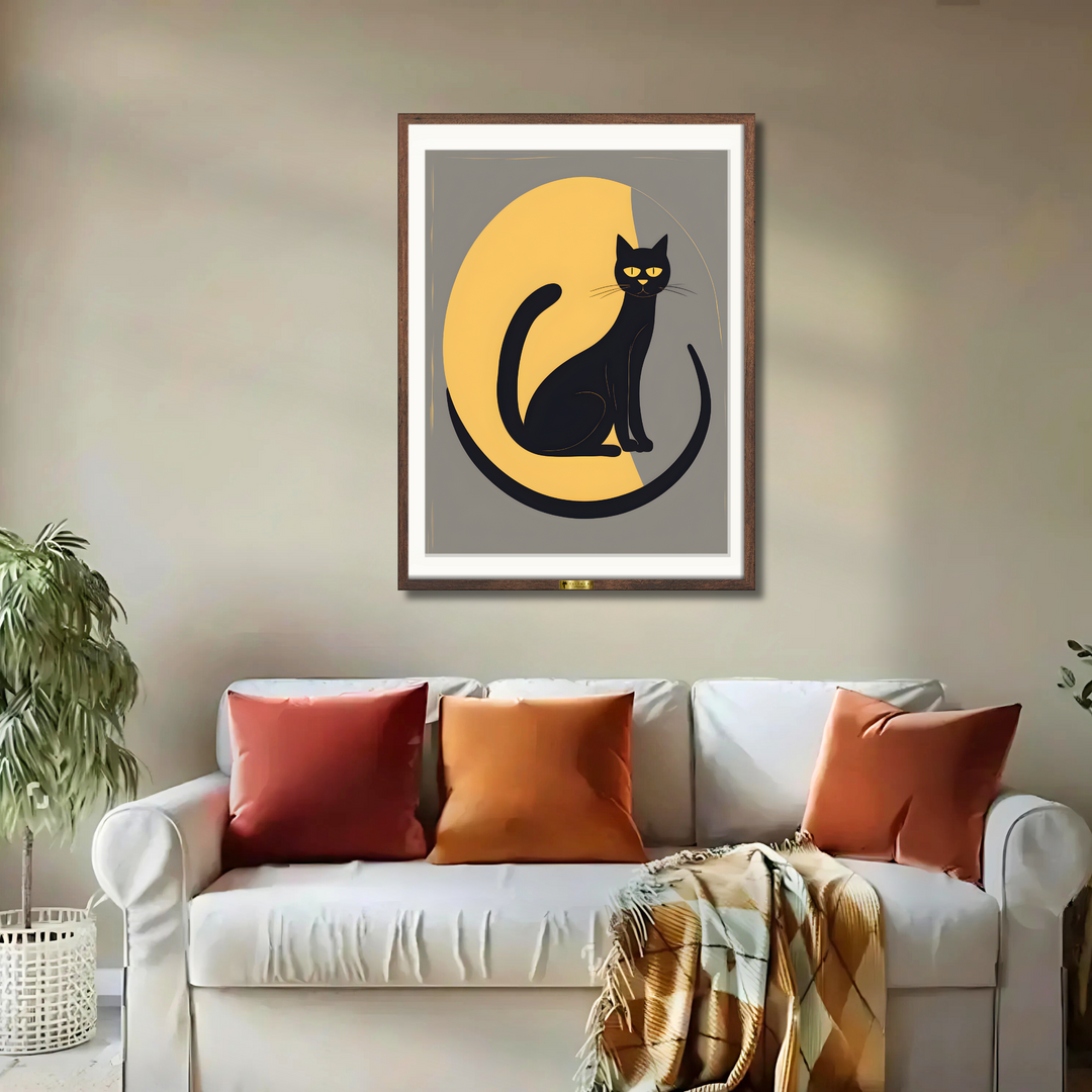 Elegant Cat Art