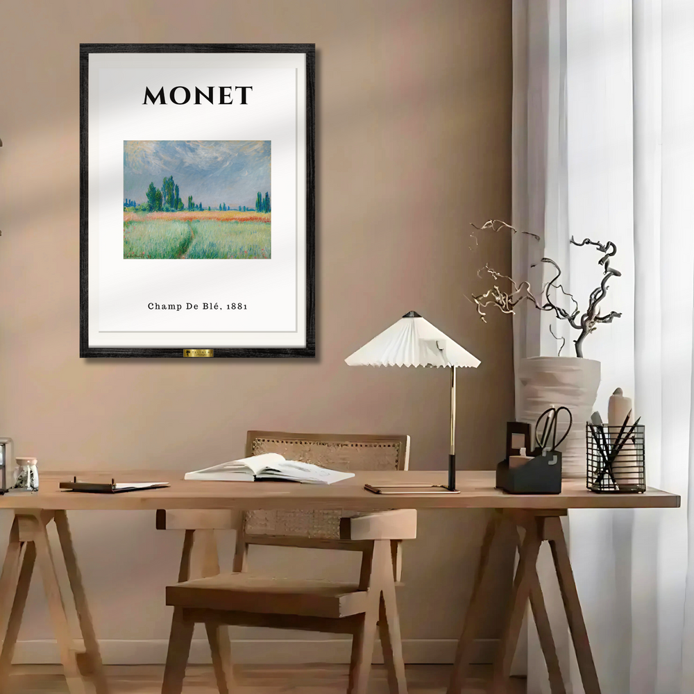Golden Wheat Fields, Claude Monet Art Painting