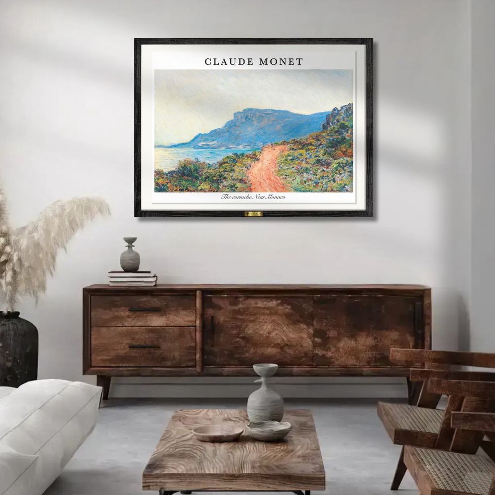 Monet's Corniche View by, Claude Monet Painting
