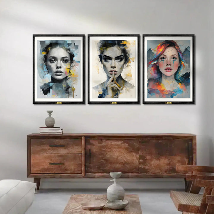 Lady Power Wall Set of 3